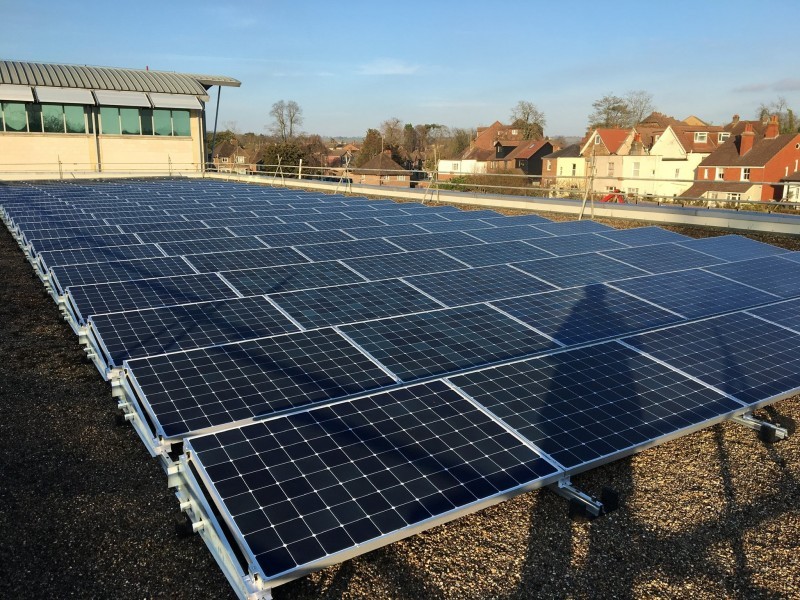 Commercial Solar PV: Redhill, Surrey, SES Water | TLGEC